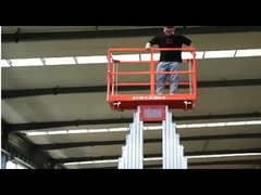 12м Гидравлический 2 пост Алюминиевого сплава Человек подъемник аренда Для воздушной Wok платформы